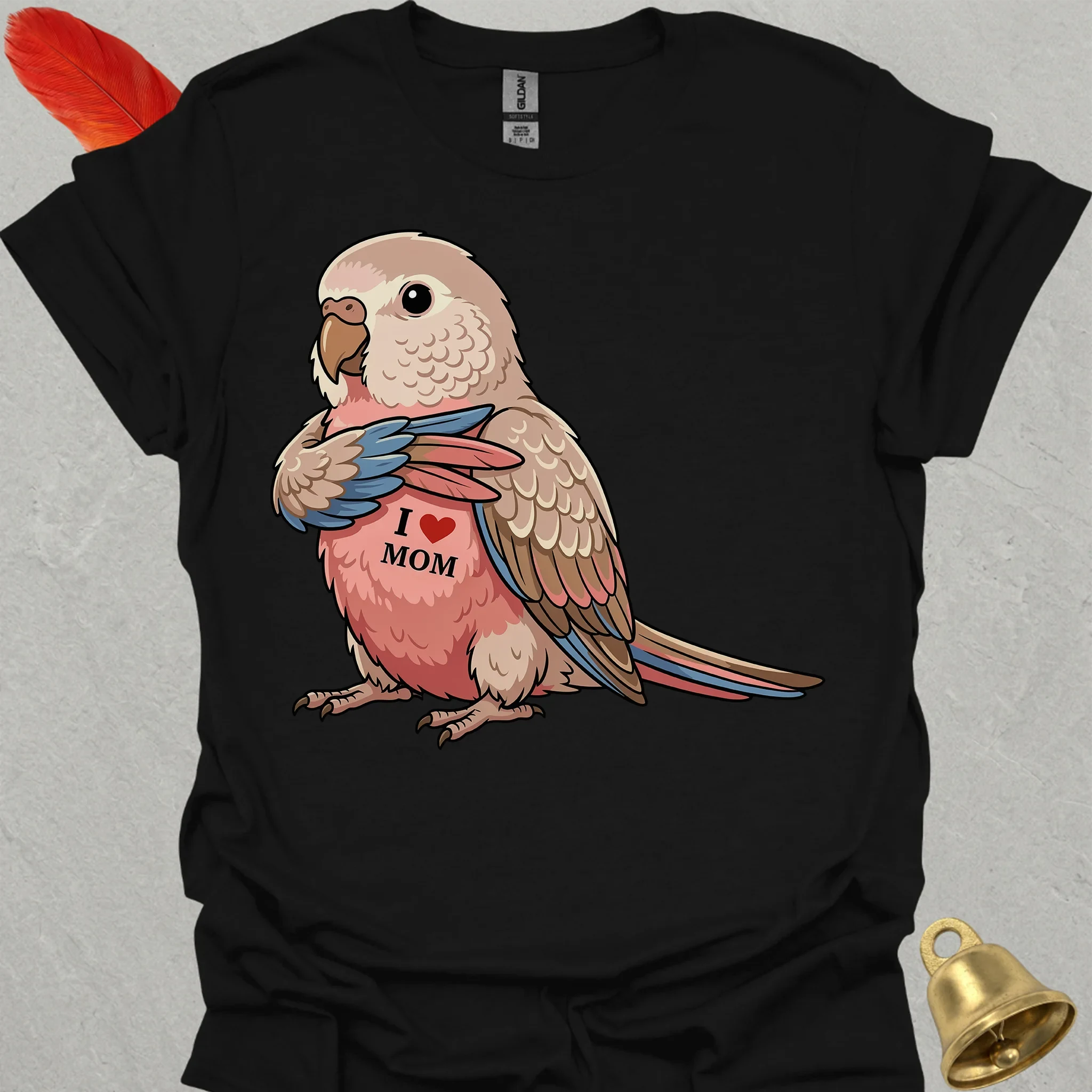 Bourkes Parakeet I Love Mom T-Shirt
