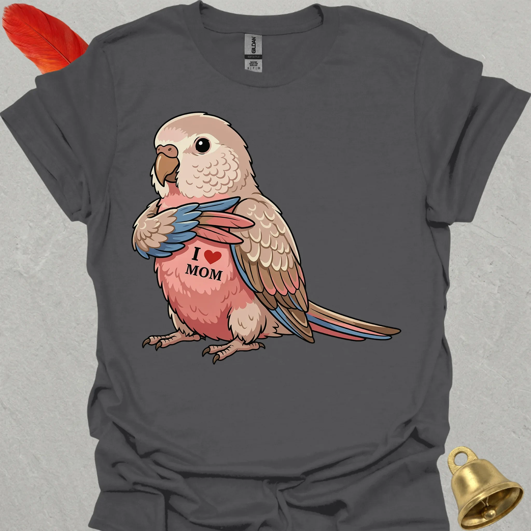 Bourkes Parakeet I Love Mom T-Shirt