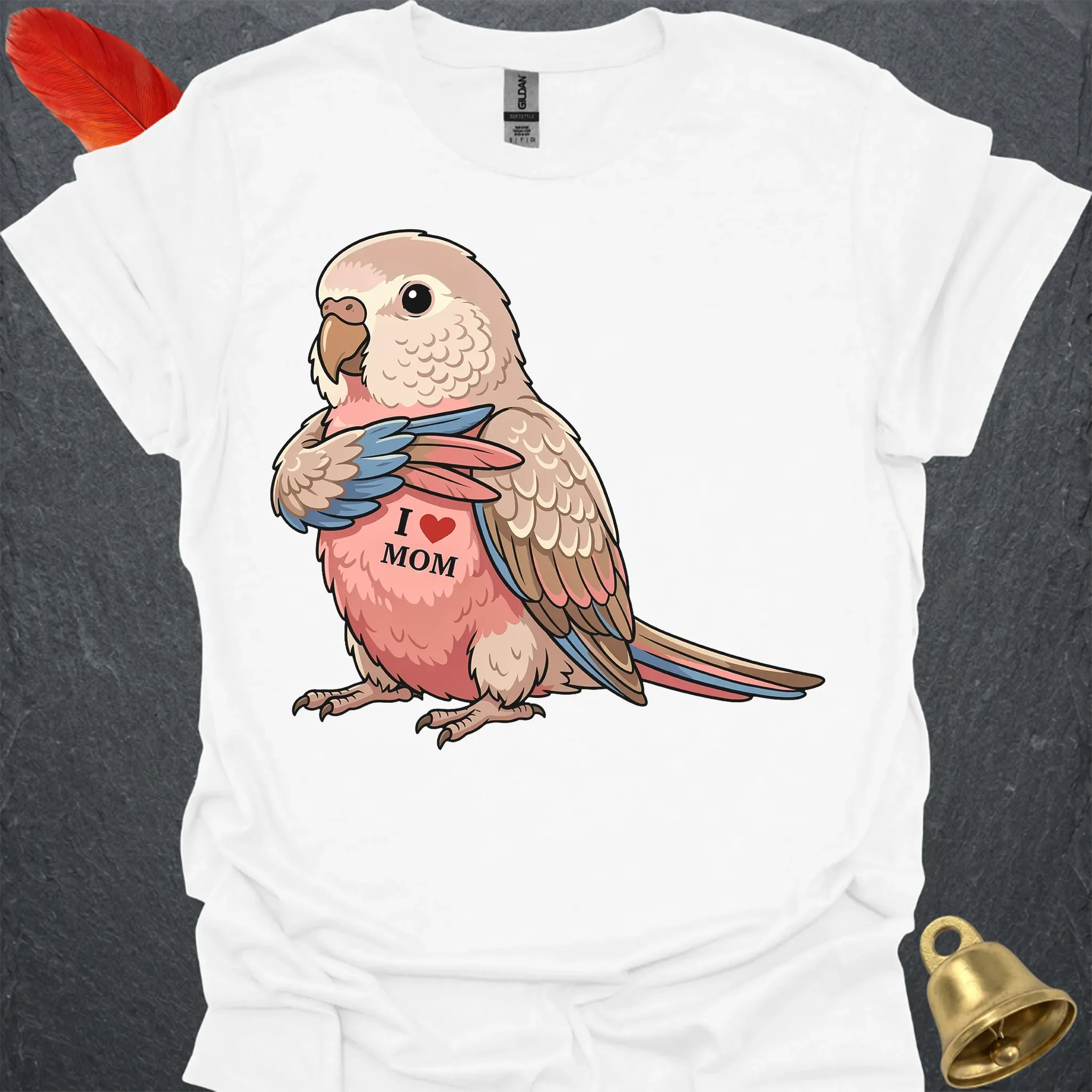 Bourkes Parakeet I Love Mom T-Shirt