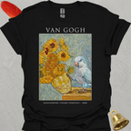 Blue Opaline Quaker Parrot Van Gogh T-Shirt