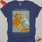 Blue Opaline Quaker Parrot Van Gogh T-Shirt