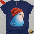 Dutch Blue Lovebird Beanie T-Shirt