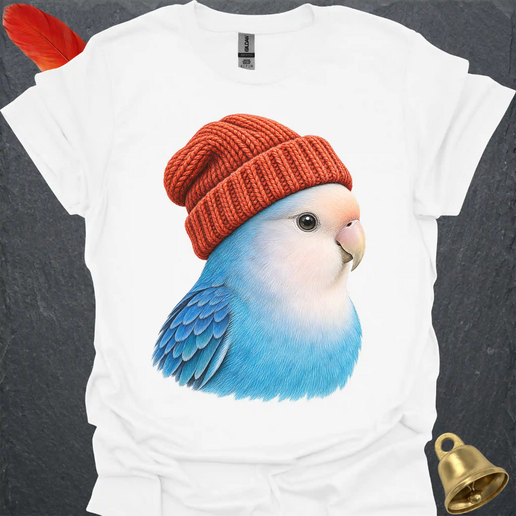 Dutch Blue Lovebird Beanie T-Shirt