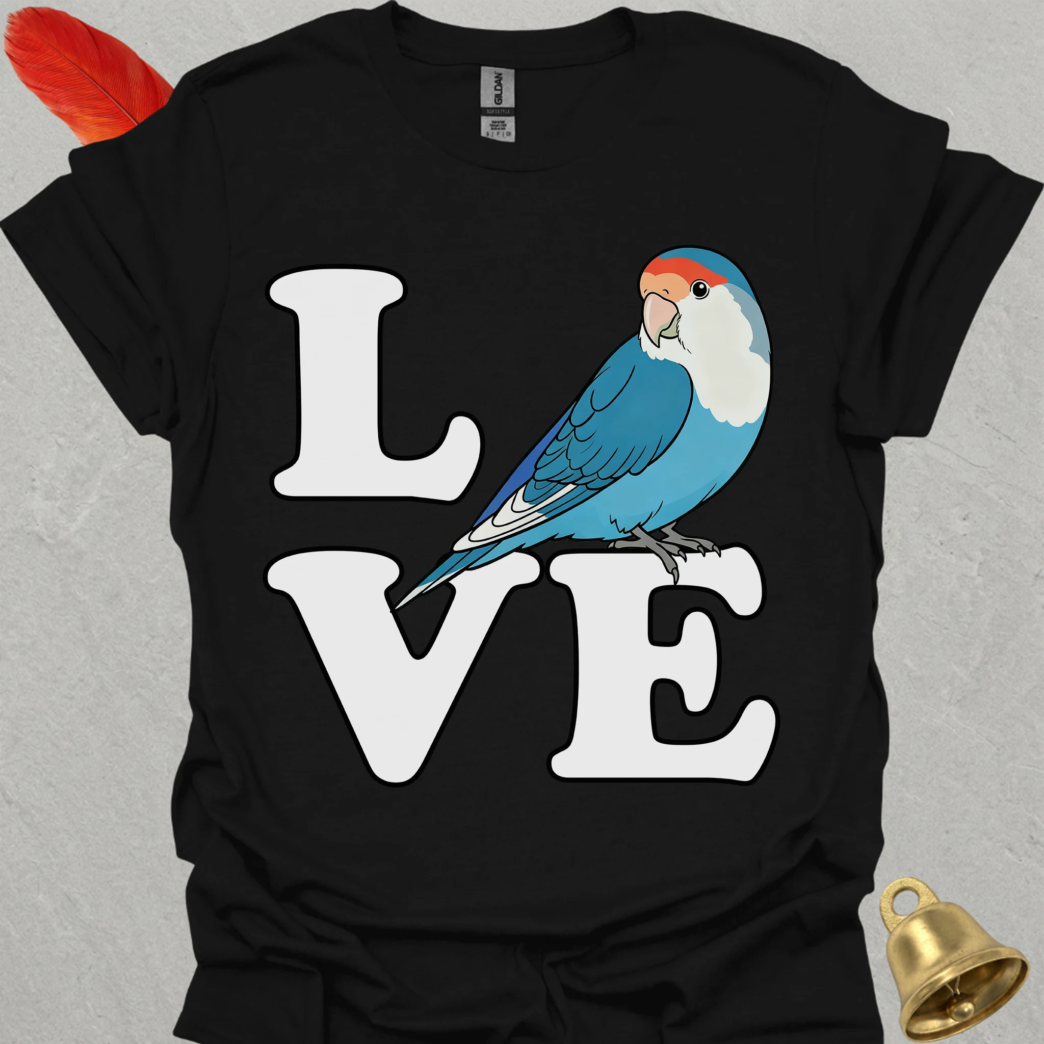 Dutch Blue Lovebird Bird Love T-Shirt