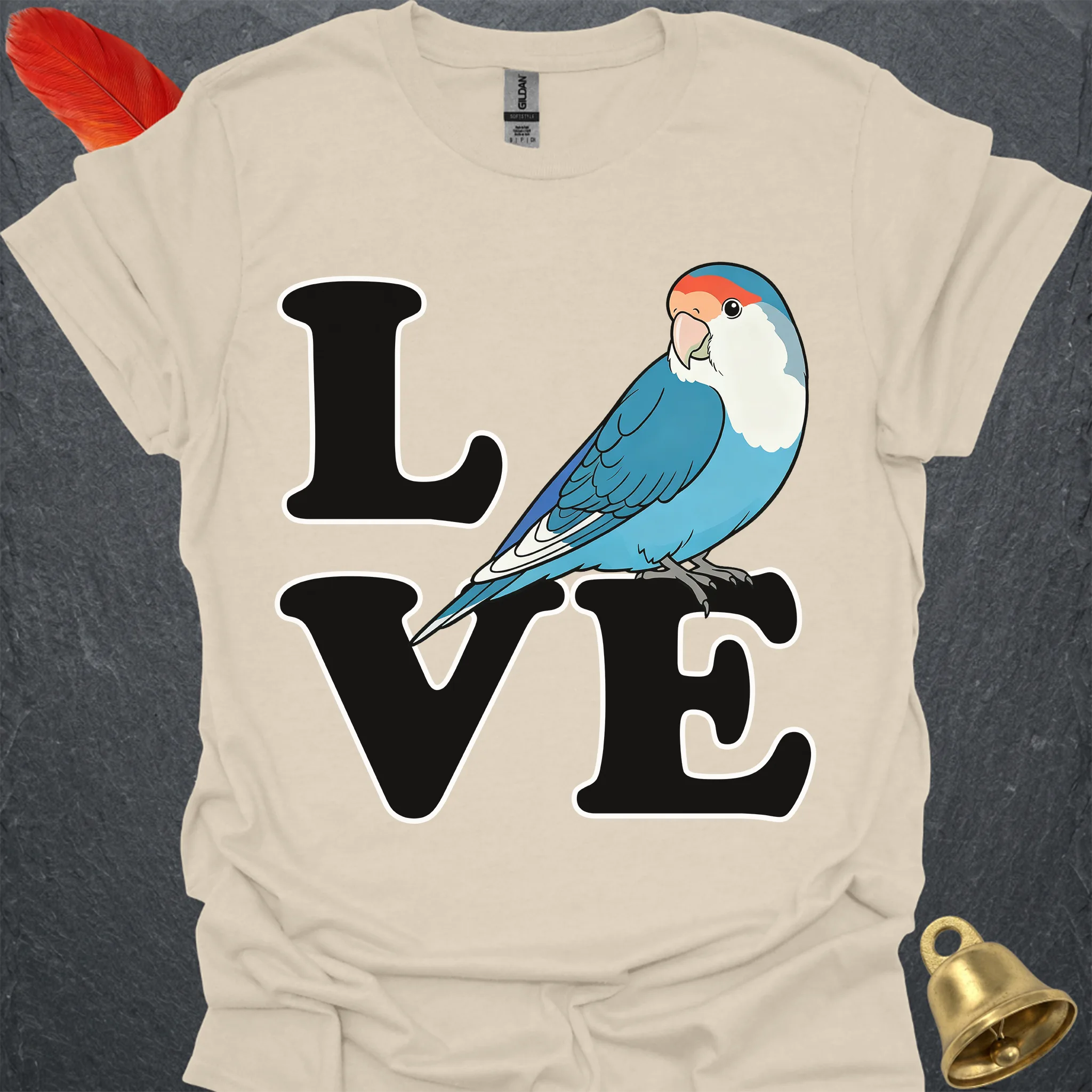Dutch Blue Lovebird Bird Love T-Shirt