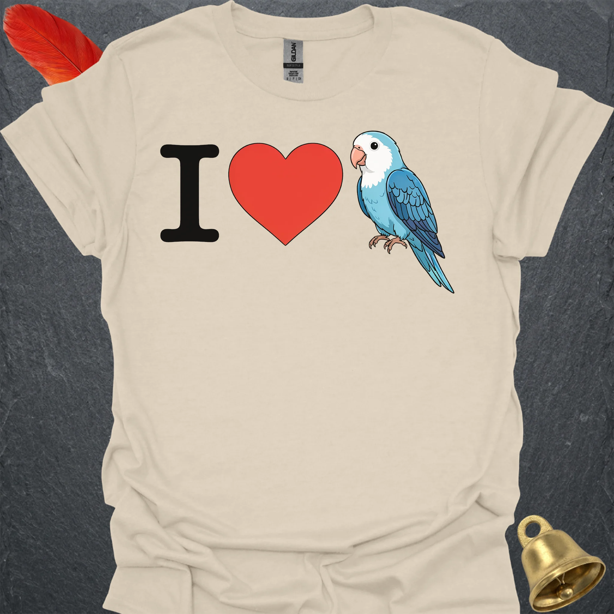 I Love Dutch Blue Lovebird T-Shirt