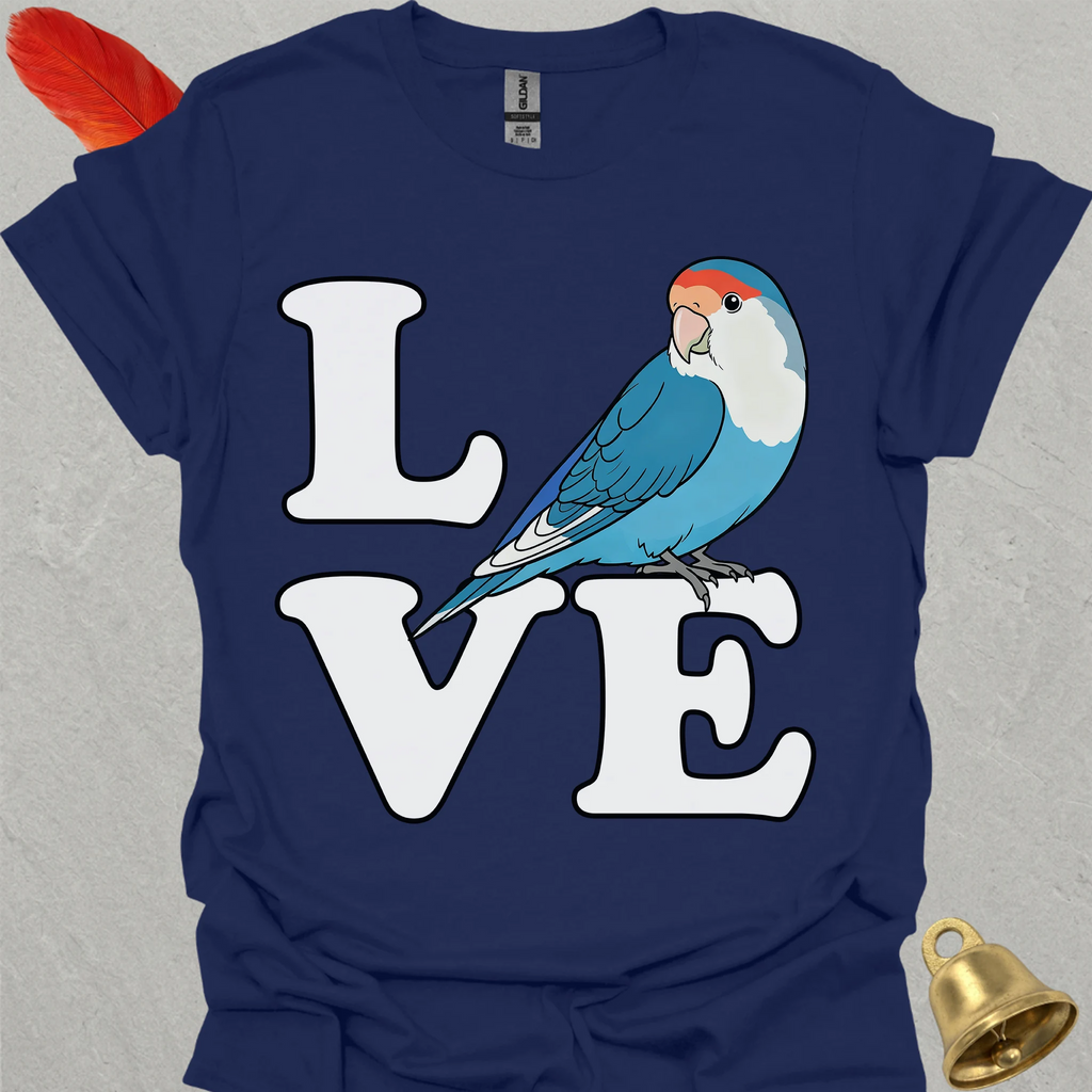 Dutch Blue Lovebird Bird Love T-Shirt