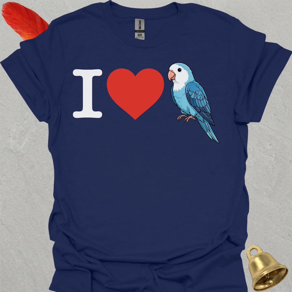 I Love Dutch Blue Lovebird T-Shirt