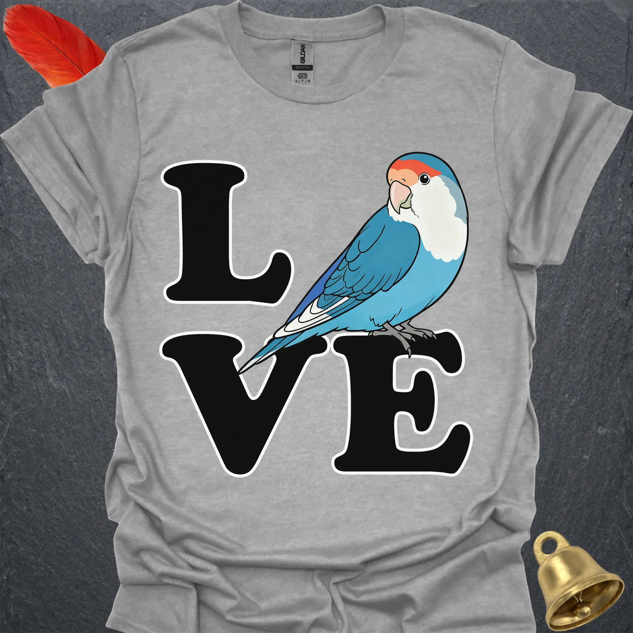 Dutch Blue Lovebird Bird Love T-Shirt