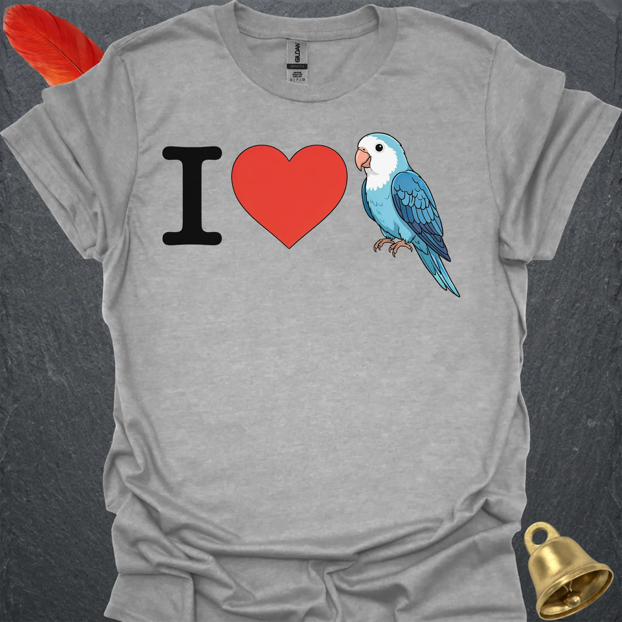 I Love Dutch Blue Lovebird T-Shirt