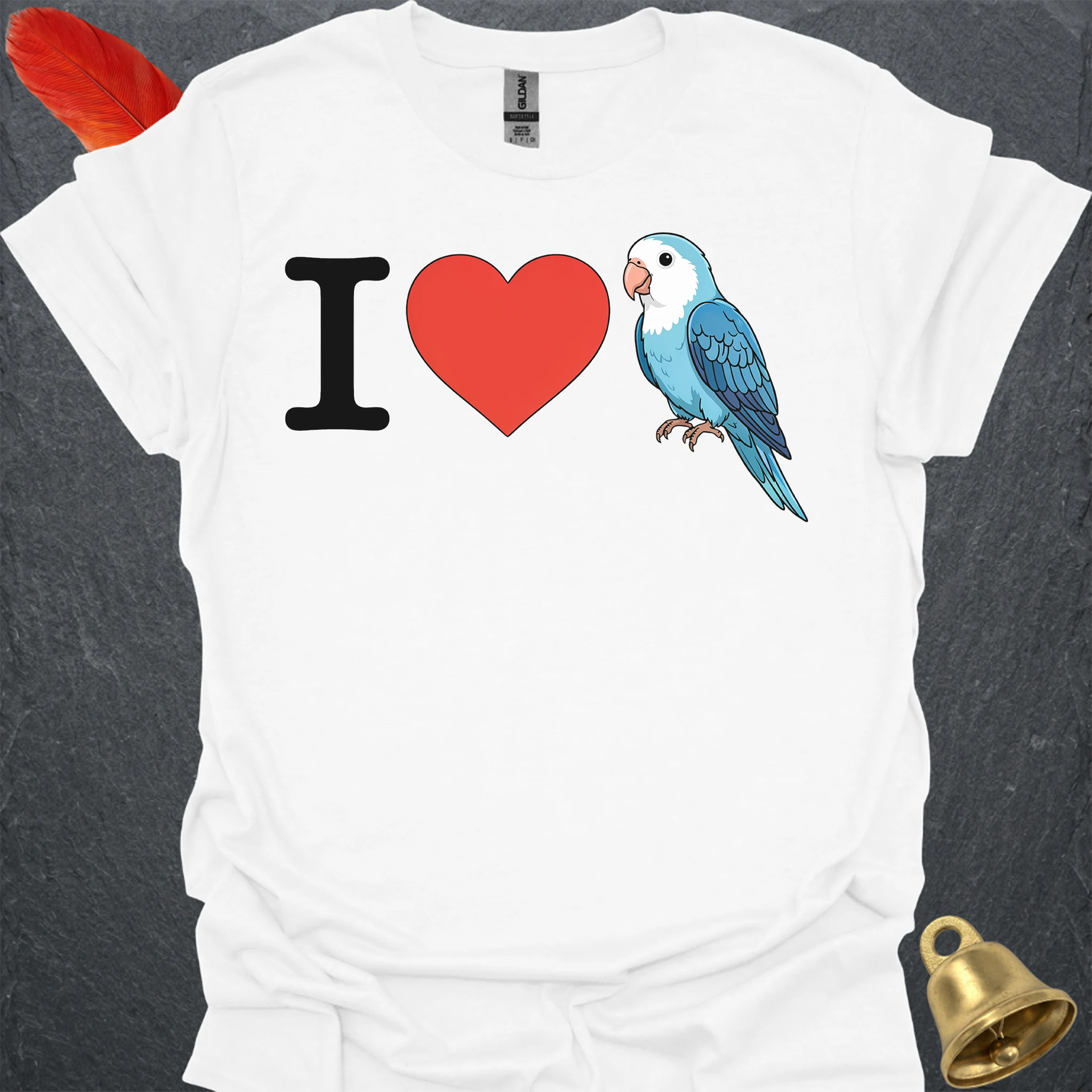 I Love Dutch Blue Lovebird T-Shirt