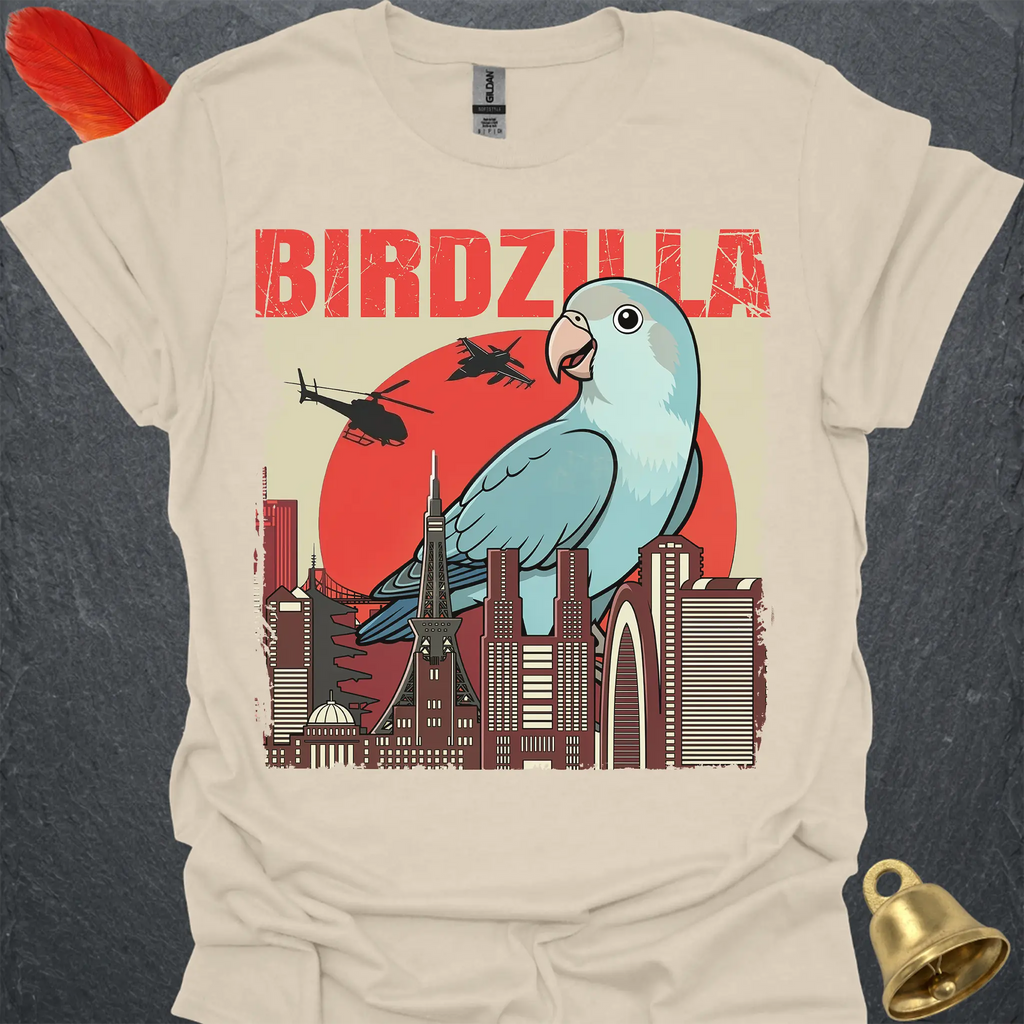 Dutch Blue Lovebird Birdzilla T-Shirt