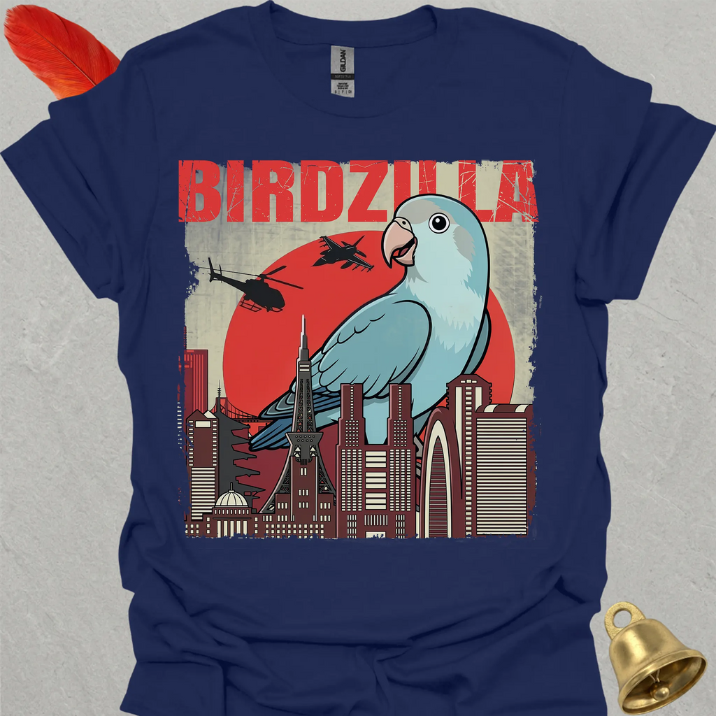 Dutch Blue Lovebird Birdzilla T-Shirt