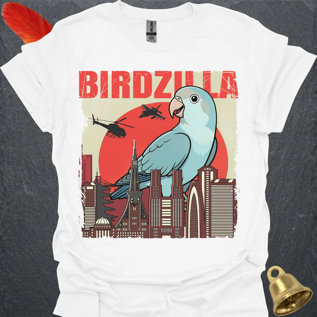 Dutch Blue Lovebird Birdzilla T-Shirt