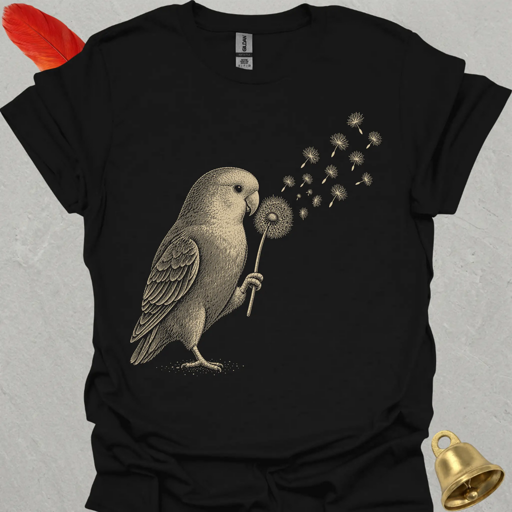 Dutch Blue Lovebird Blowing Wishes T-Shirt