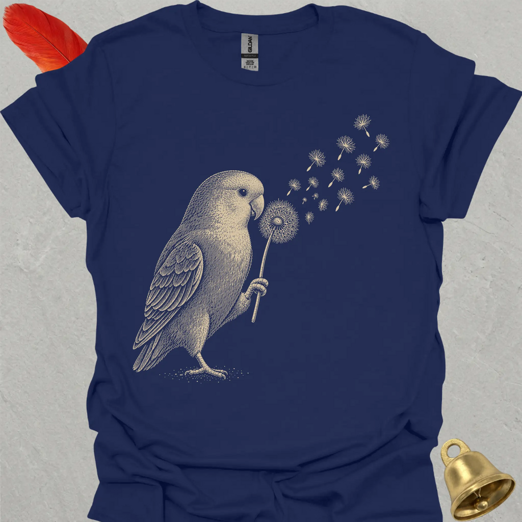 Dutch Blue Lovebird Blowing Wishes T-Shirt