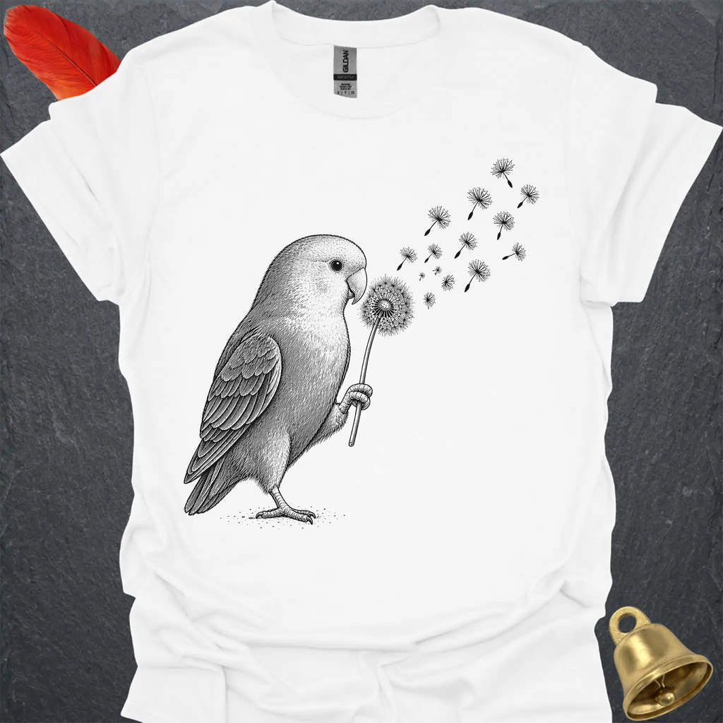 Dutch Blue Lovebird Blowing Wishes T-Shirt