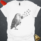 Dutch Blue Lovebird Blowing Wishes T-Shirt