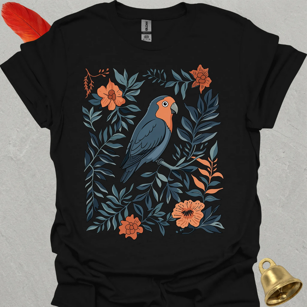 Dutch Blue Lovebird Boho Flower T-Shirt