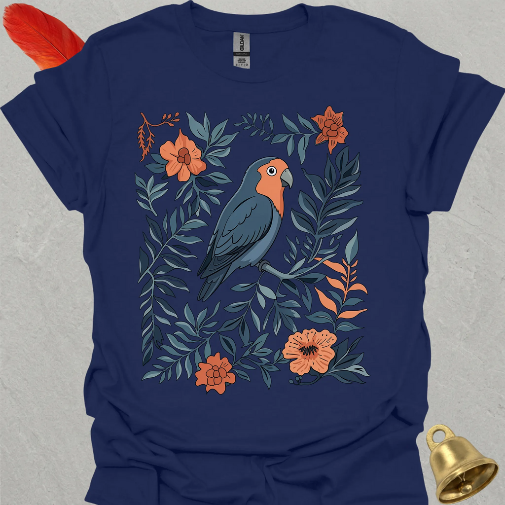 Dutch Blue Lovebird Boho Flower T-Shirt