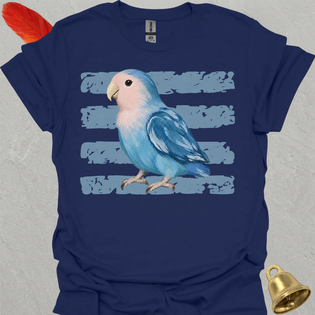 Dutch Blue Lovebird Brush T-Shirt