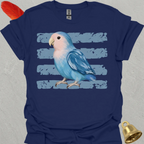 Dutch Blue Lovebird Brush T-Shirt