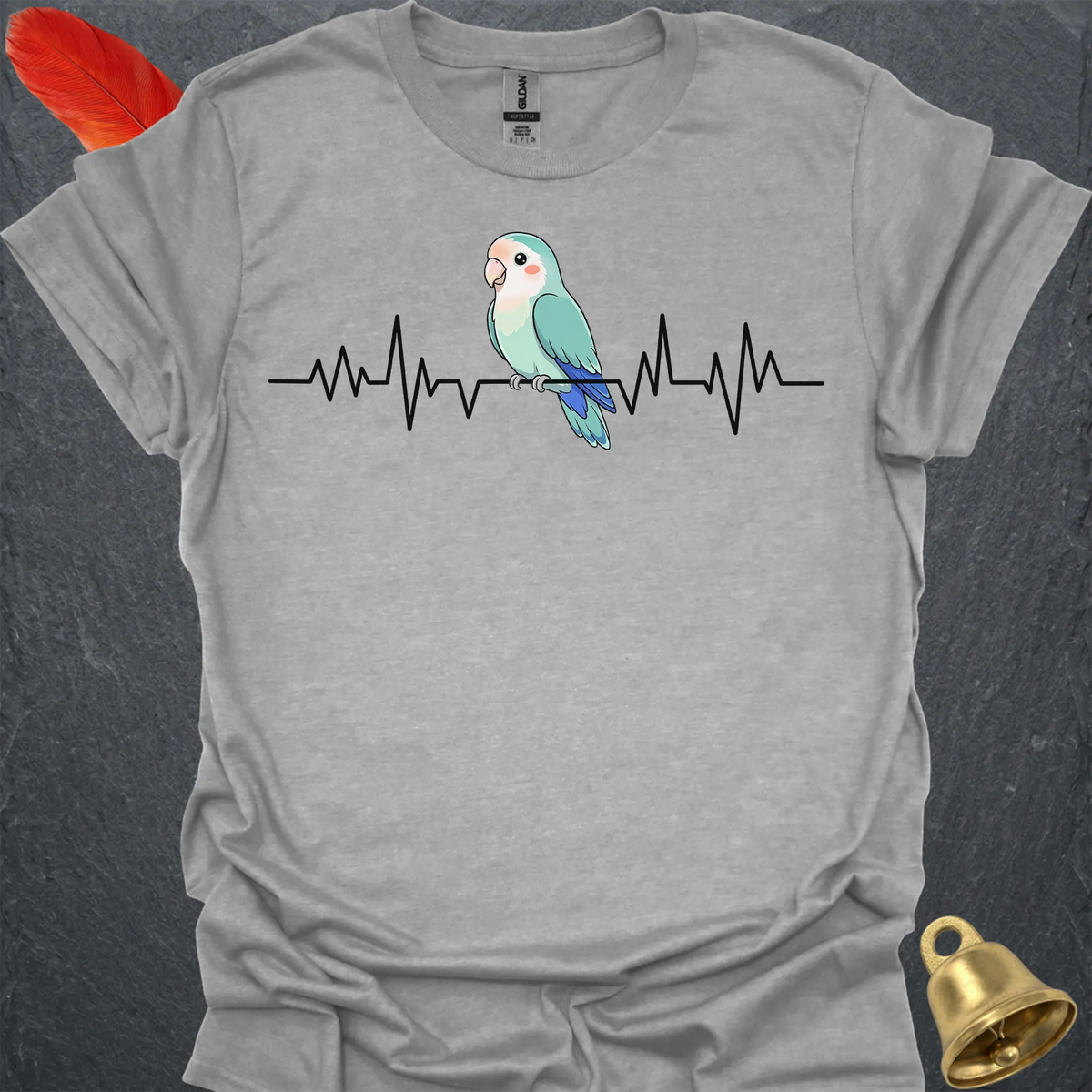 Dutch Blue Lovebird Heartbeat T-Shirt