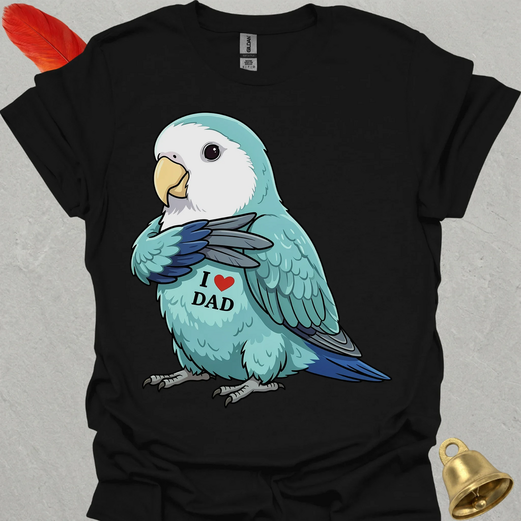 Dutch Blue Lovebird I Love Dad T-Shirt