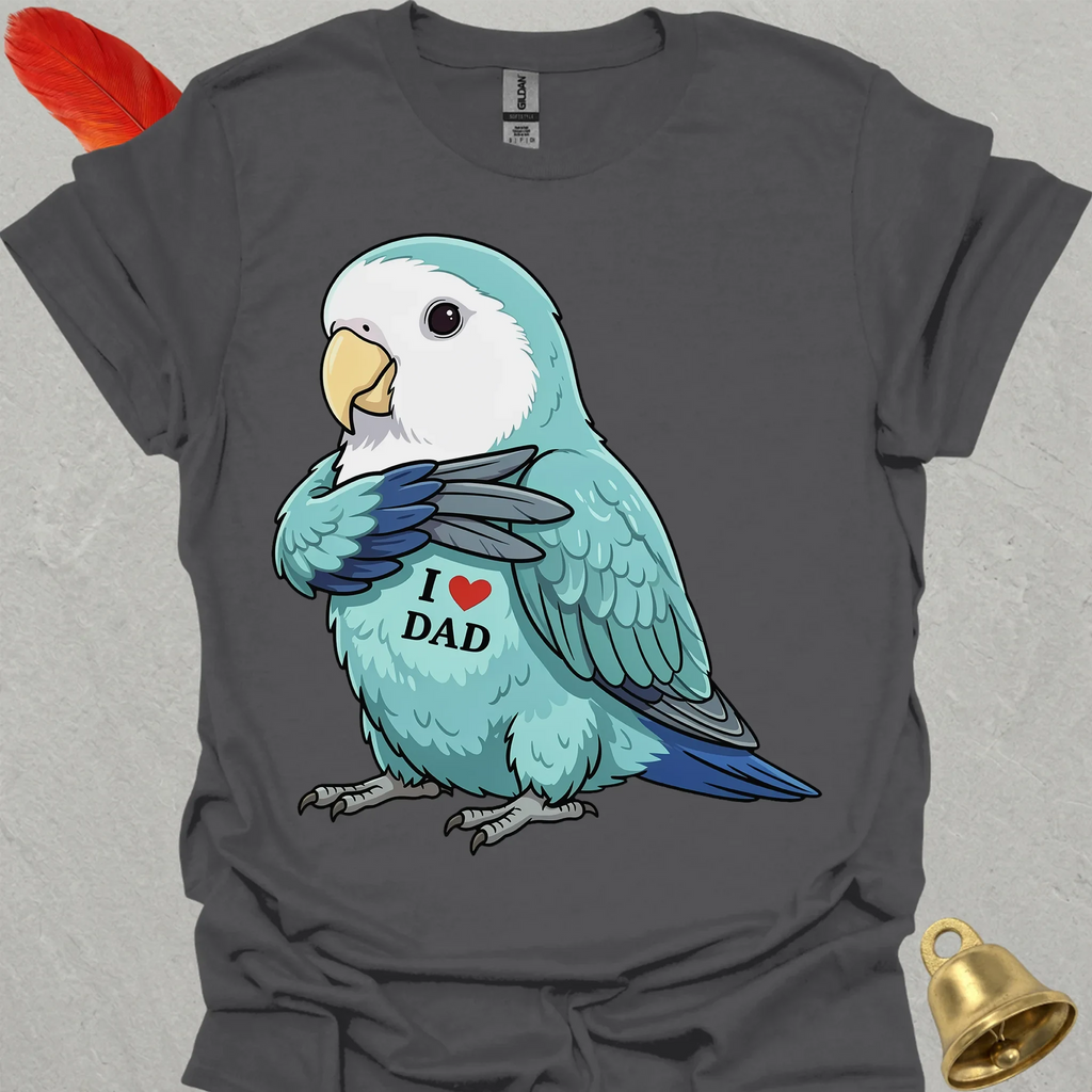 Dutch Blue Lovebird I Love Dad T-Shirt