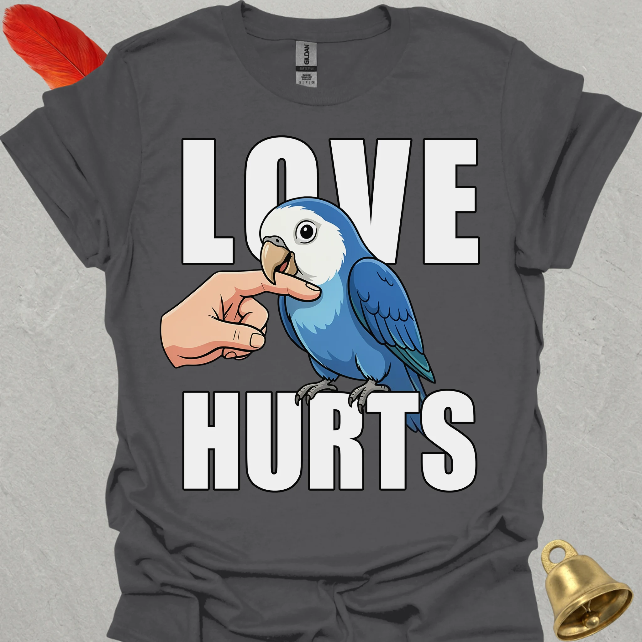 Dutch Blue Lovebird Love Hurts T-Shirt