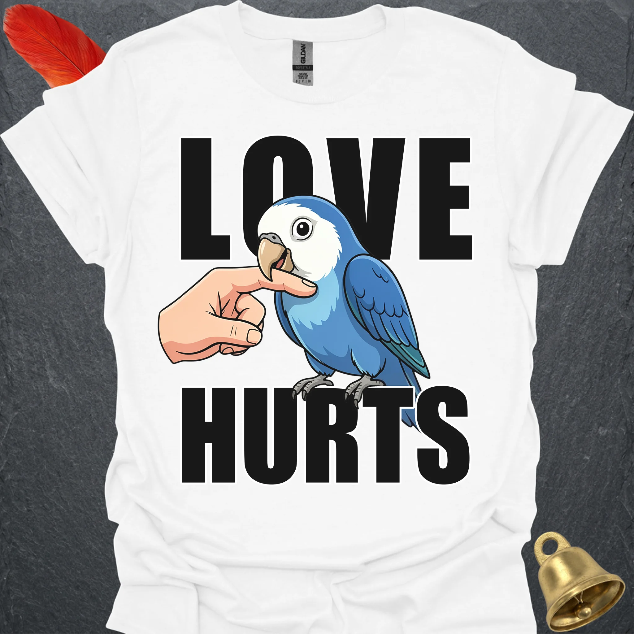 Dutch Blue Lovebird Love Hurts T-Shirt