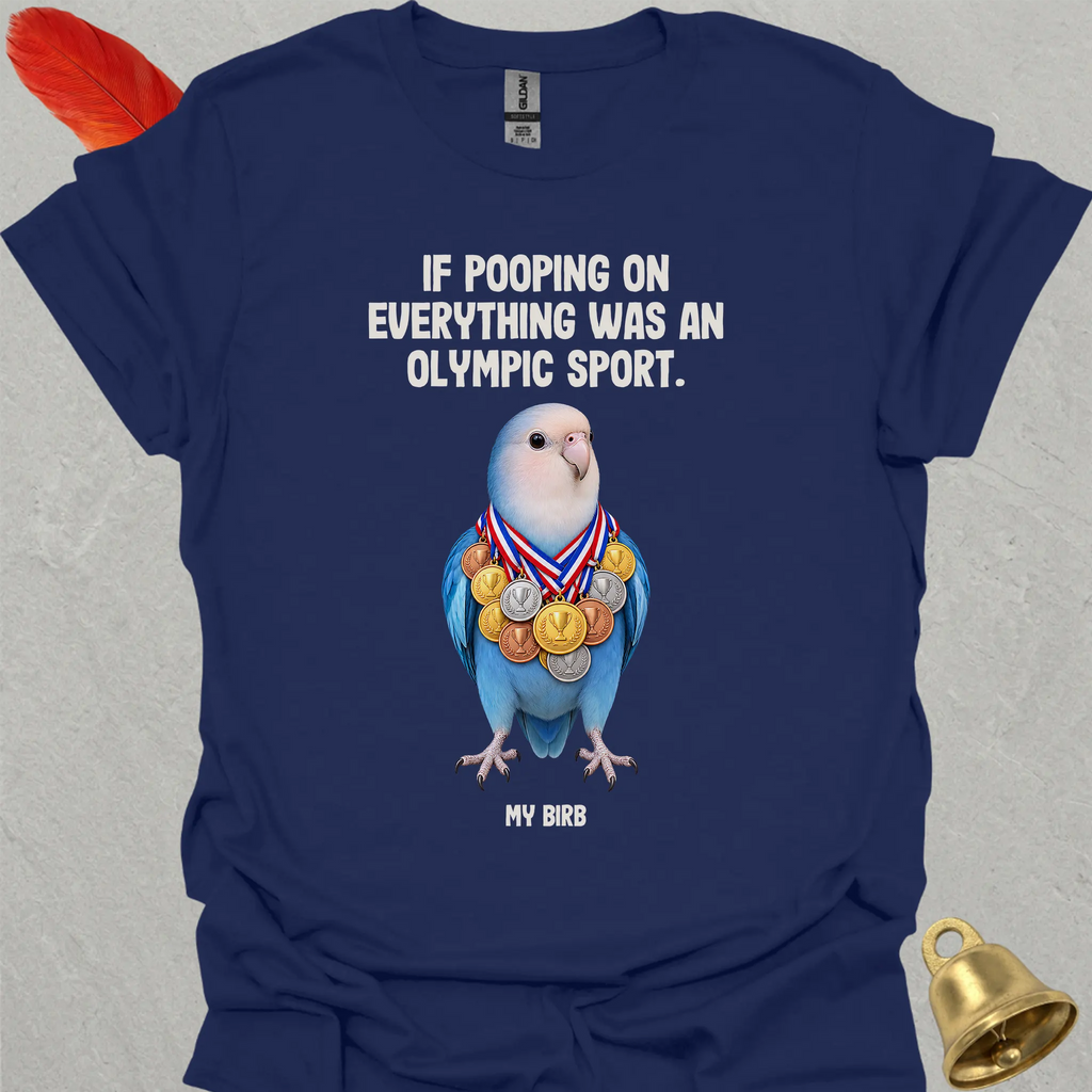 Dutch Blue Lovebird Olympic Pooper T-Shirt
