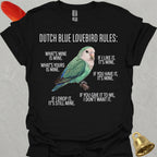 Dutch Blue Lovebird Rules T-Shirt