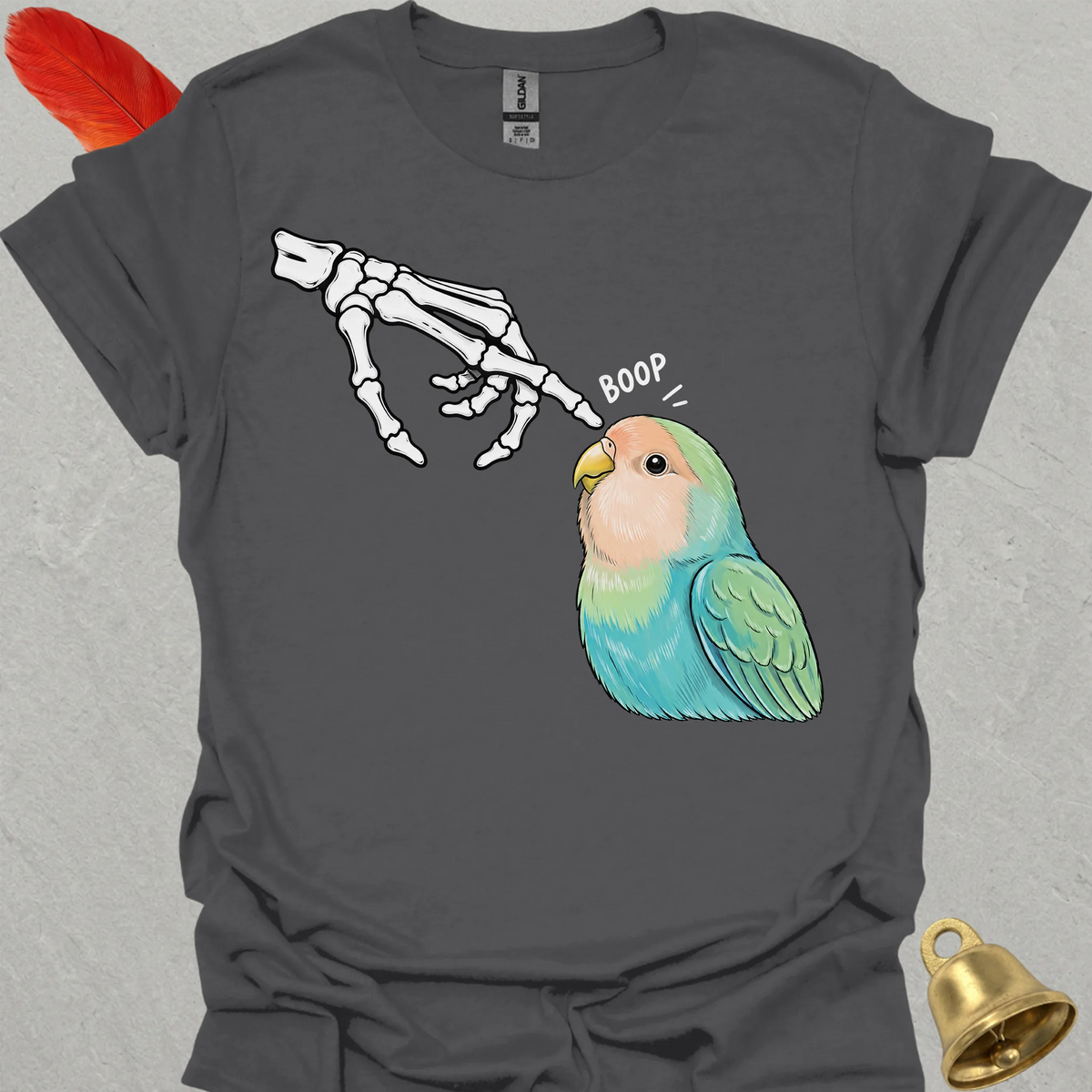 Dutch Blue Lovebird Skeleton Boop T-Shirt