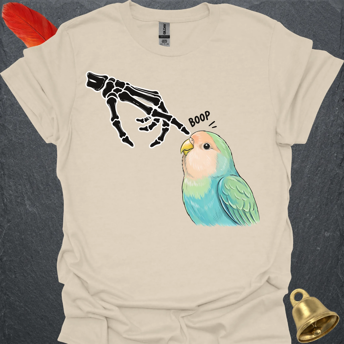Dutch Blue Lovebird Skeleton Boop T-Shirt