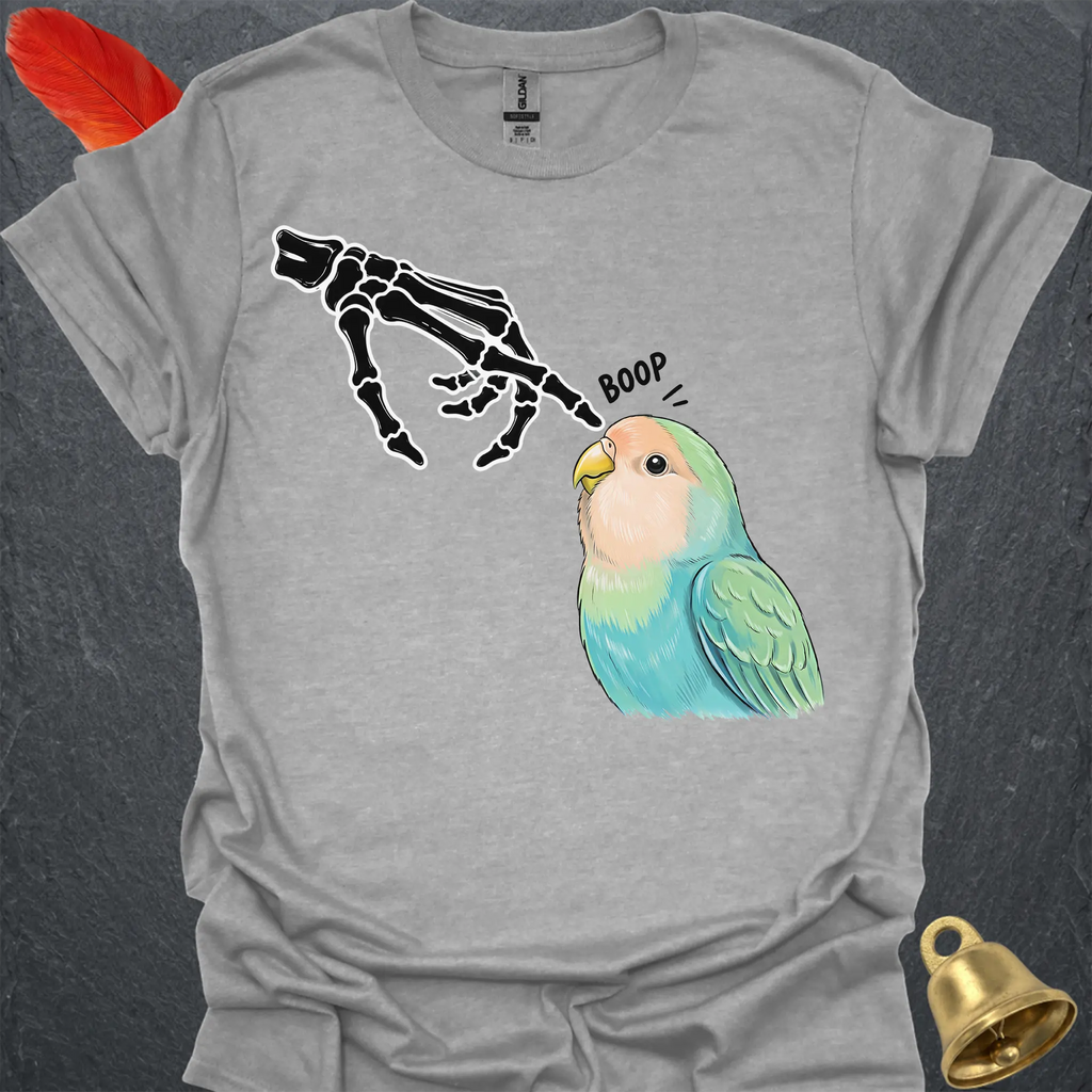 Dutch Blue Lovebird Skeleton Boop T-Shirt
