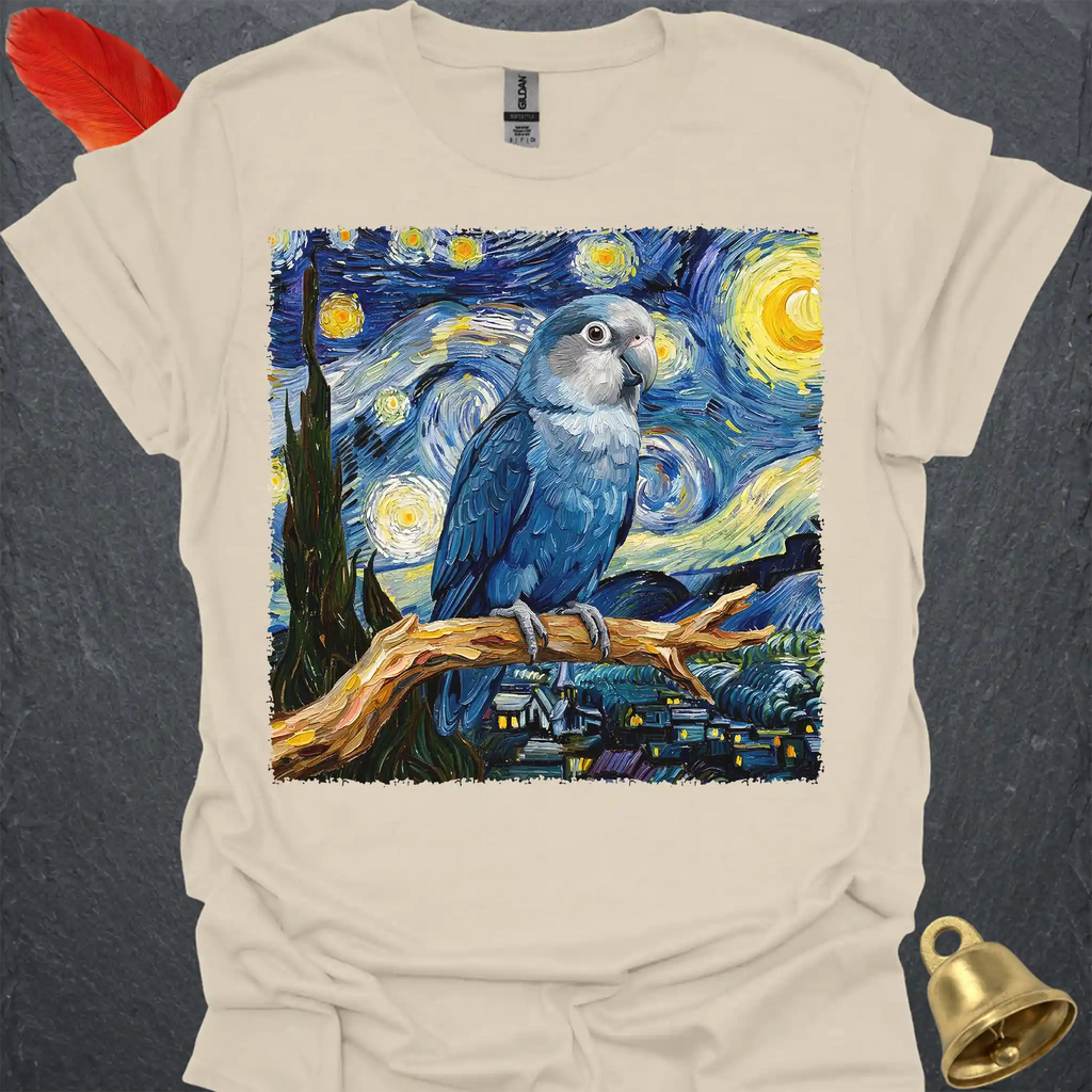 Dutch Blue Lovebird Starry Night T-Shirt