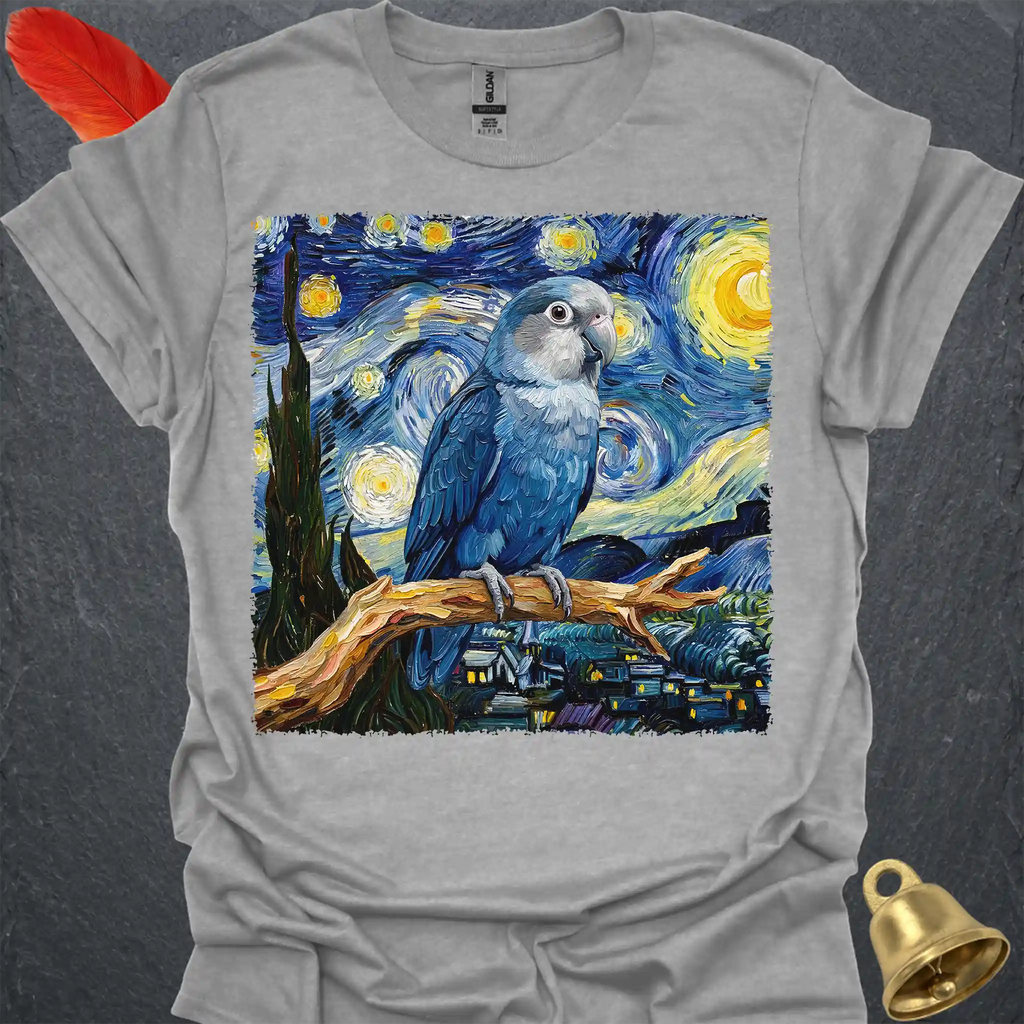 Dutch Blue Lovebird Starry Night T-Shirt