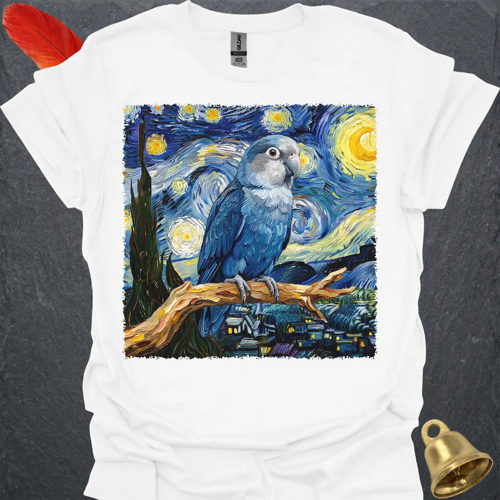 Dutch Blue Lovebird Starry Night T-Shirt