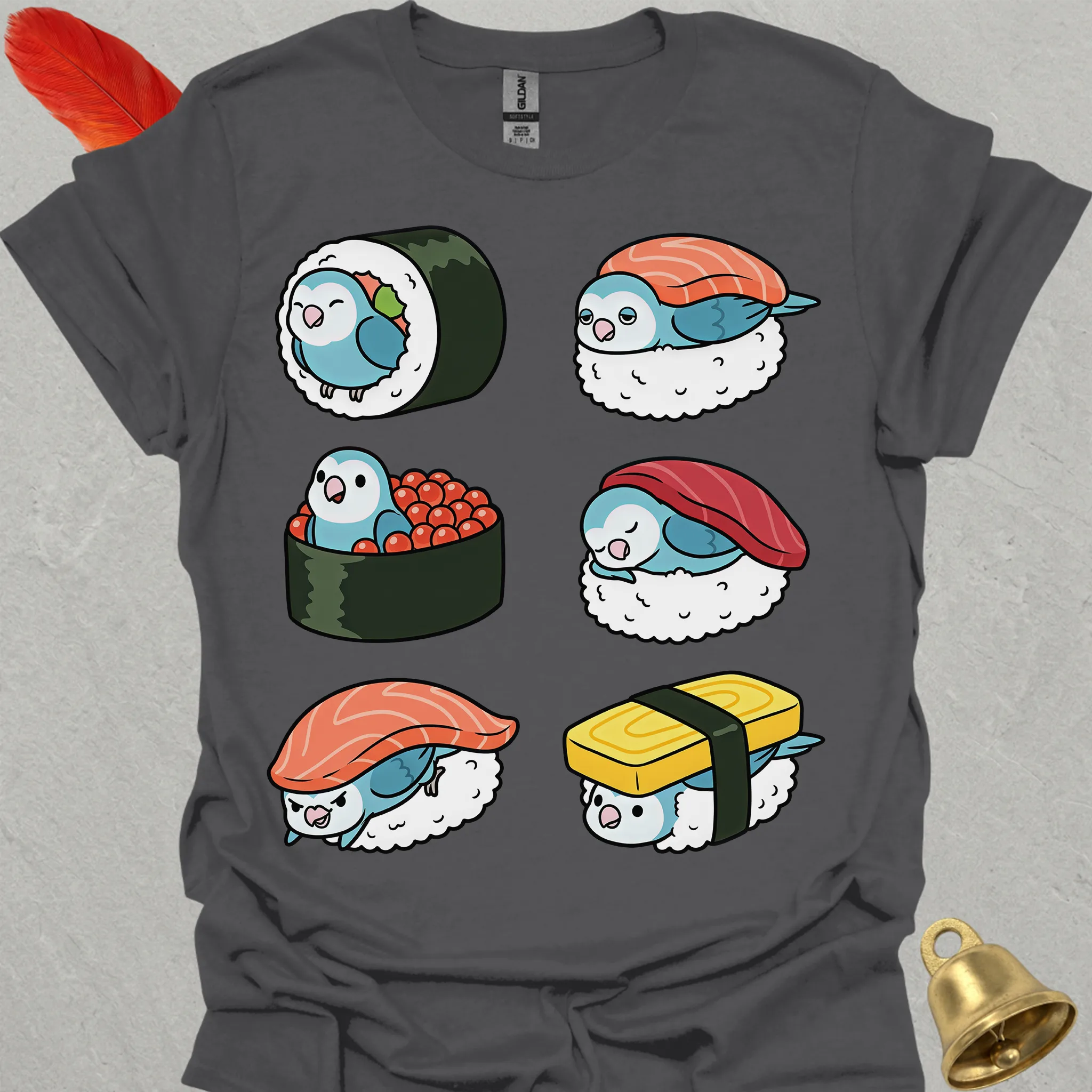 Dutch Blue Lovebird Sushi T-Shirt