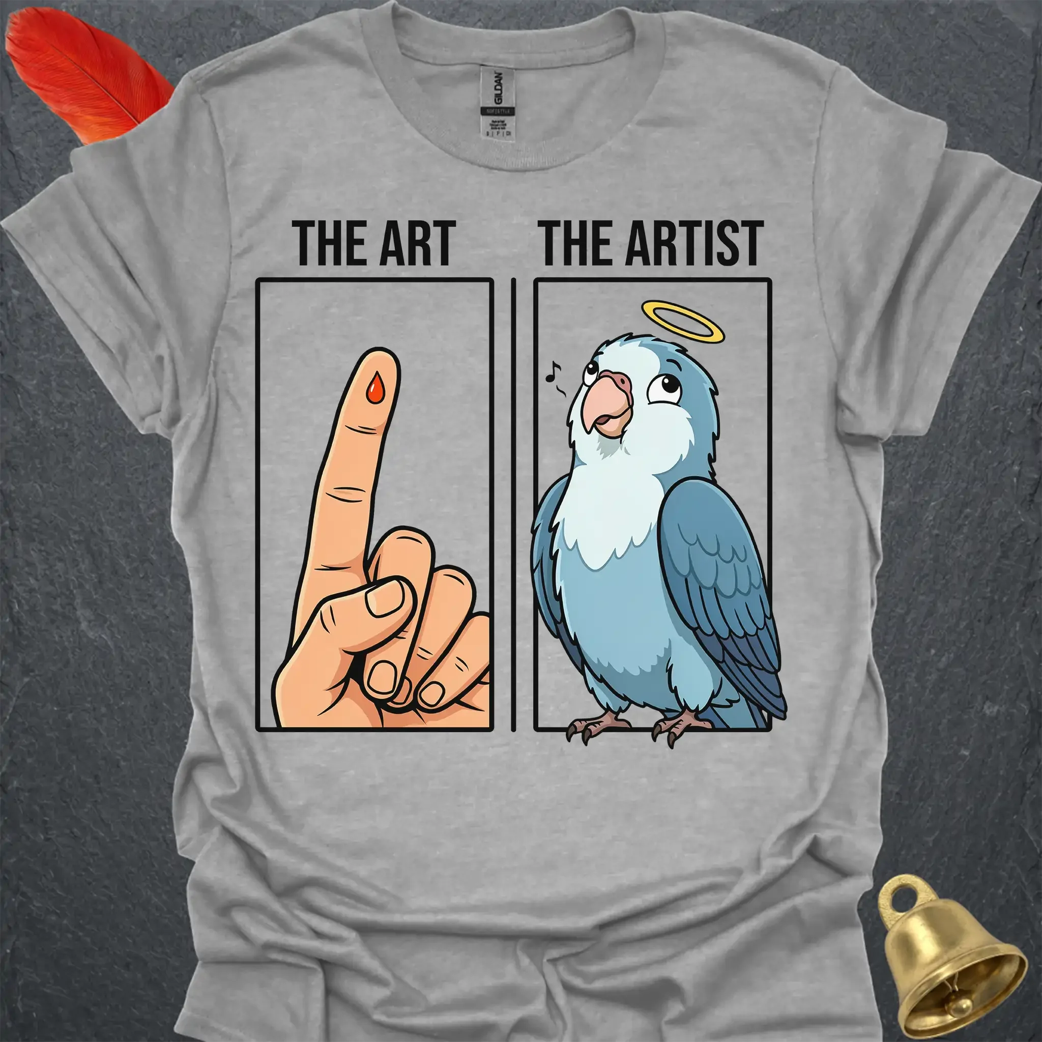 Dutch Blue Lovebird The Artist T-Shirt