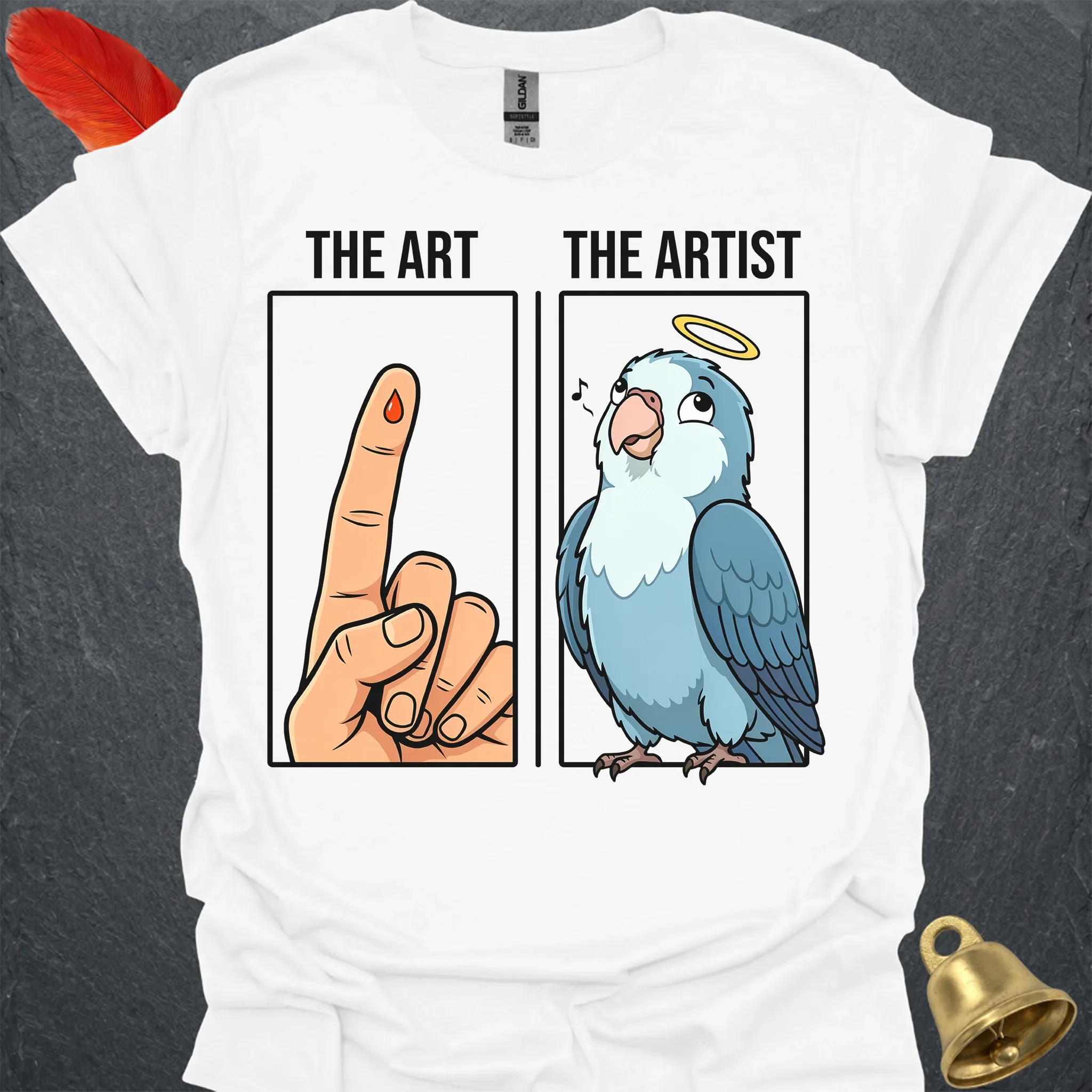 Dutch Blue Lovebird The Artist T-Shirt