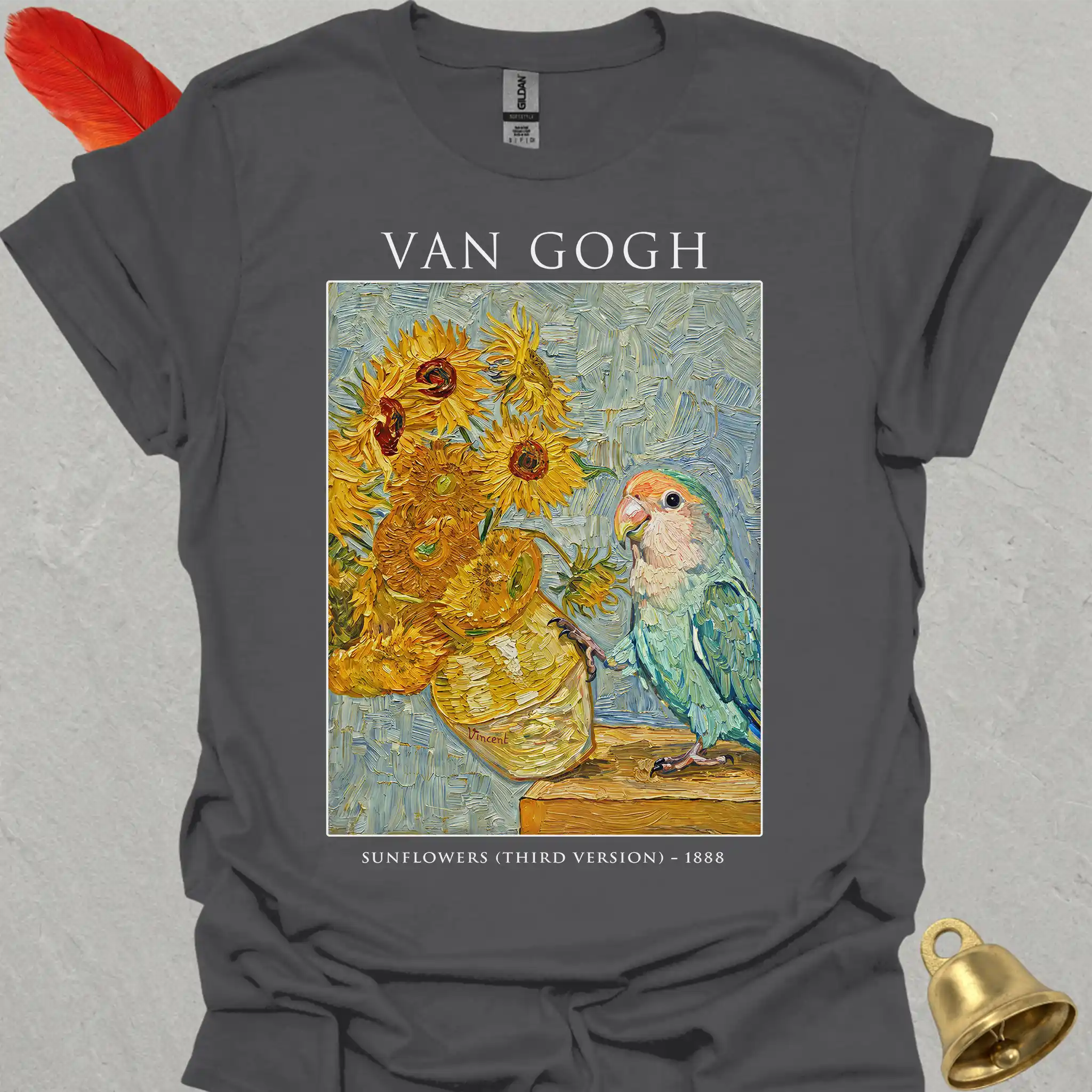 Dutch Blue Lovebird Van Gogh T-Shirt