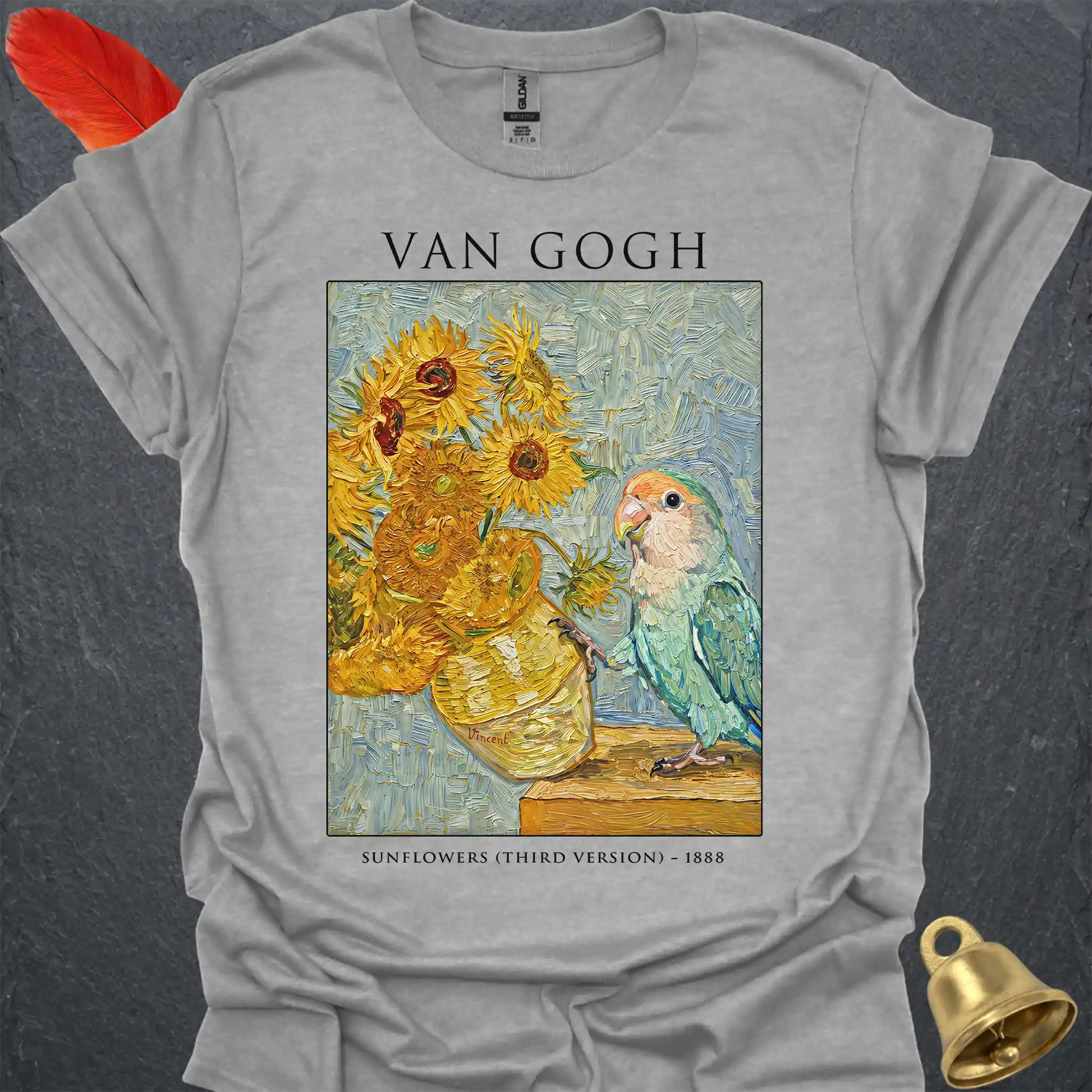 Dutch Blue Lovebird Van Gogh T-Shirt