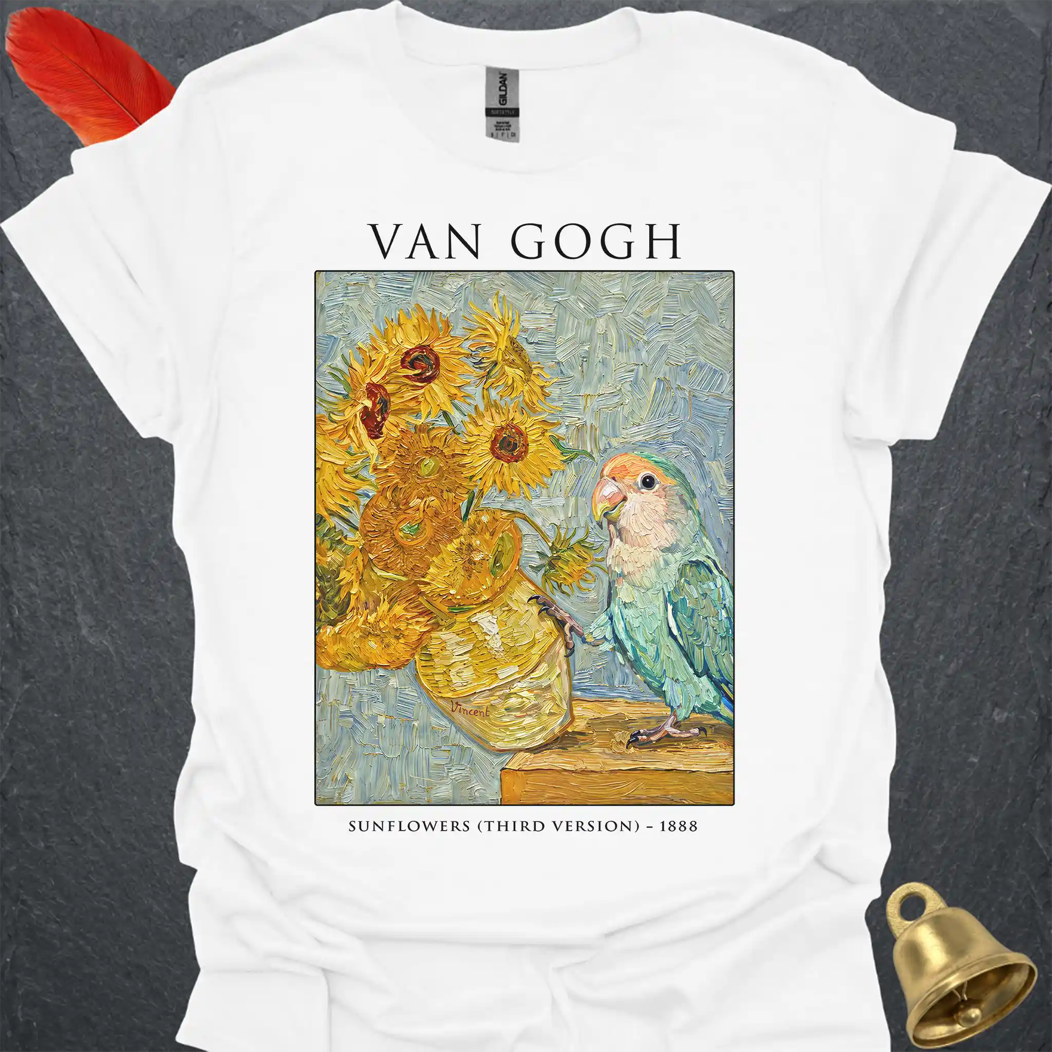 Dutch Blue Lovebird Van Gogh T-Shirt