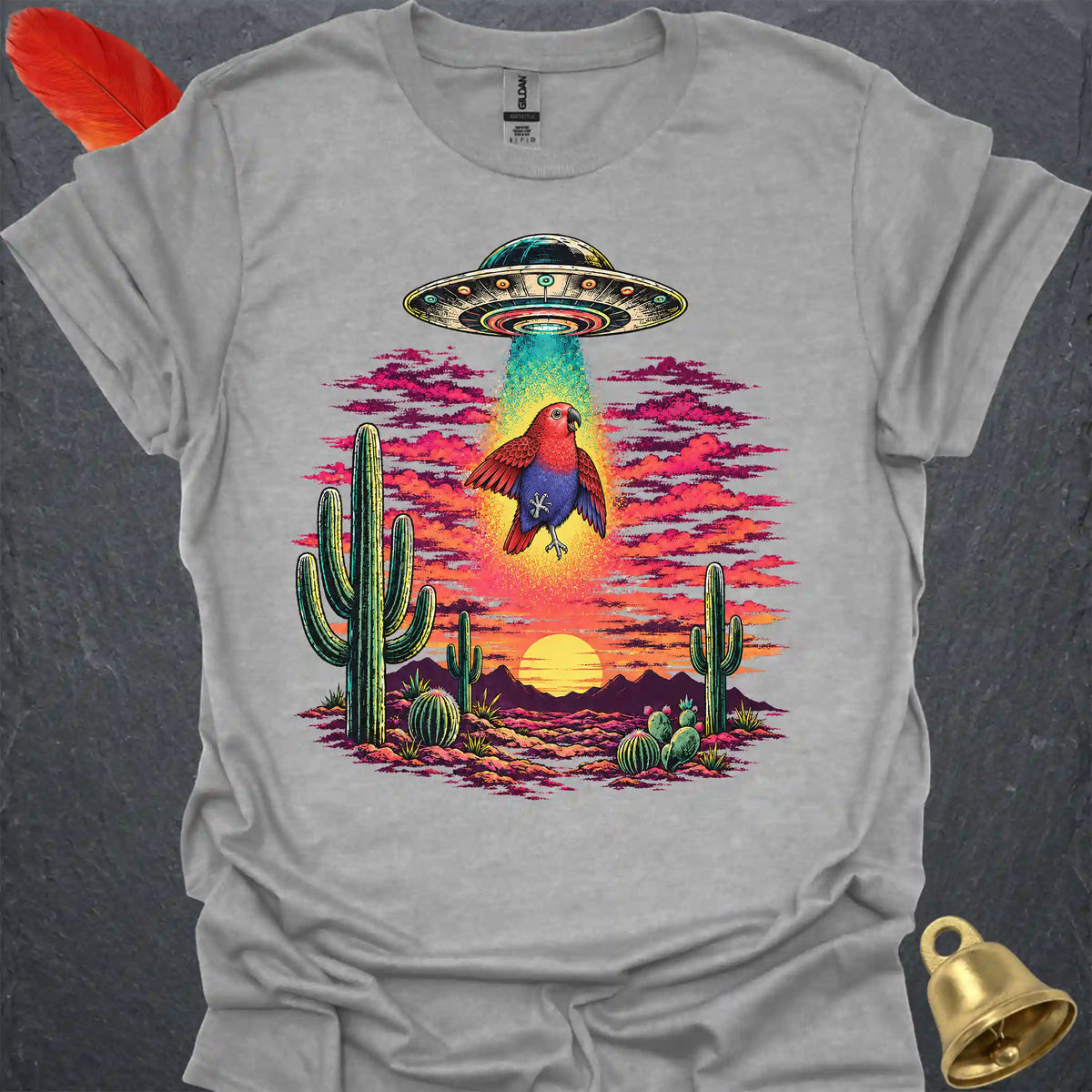 Female Eclectus Parrot Abduction T-Shirt