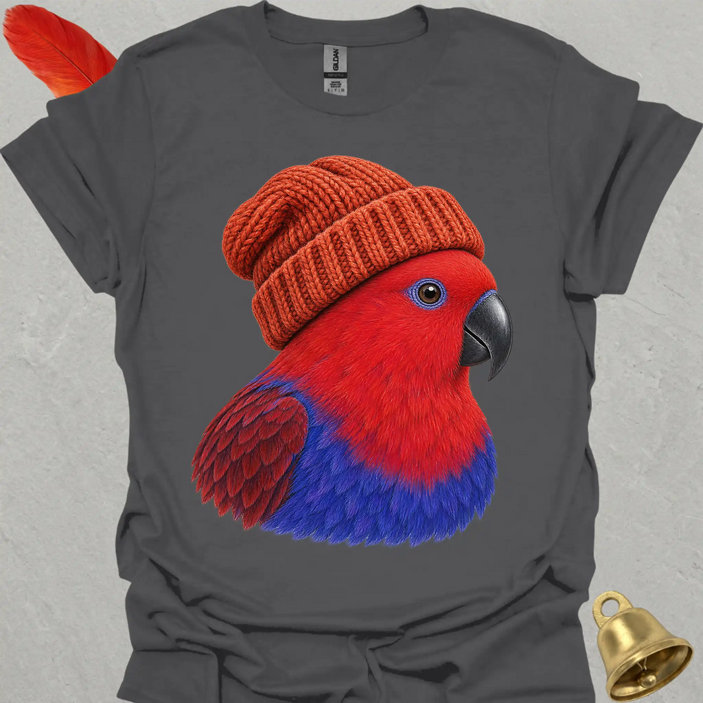 Female Eclectus Parrot Beanie T-Shirt