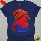 Female Eclectus Parrot Beanie T-Shirt