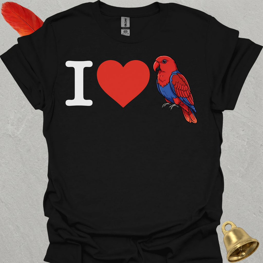 I Love Female Eclectus Parrot T-Shirt