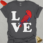 Female Eclectus Parrot Bird Love T-Shirt